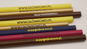Ołówki reklamowe kolorowe bez gumki - oferta hurtowa