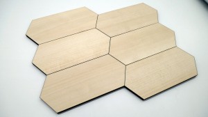 Element do aranżacji - sześciokąt 65x150mm (lipowy) kl. 1 10szt 